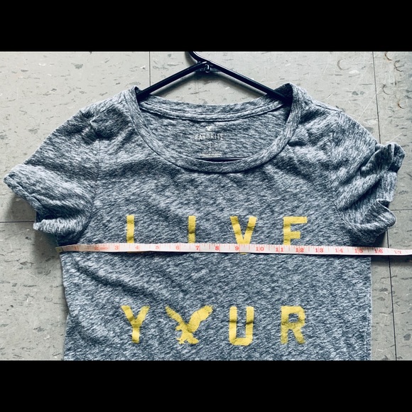 American Eagle Favorite T dry fit tee gray breathe - Picture 4 of 6